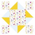 Mini kreatívna sada Nebo peklo raj Origami Paper Fortune Tellers Atelier Janod papierové skladačky 24 kariet od 7 rokov J07941