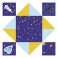 Mini kreatívna sada Nebo peklo raj Origami Paper Fortune Tellers Atelier Janod papierové skladačky 24 kariet od 7 rokov J07941