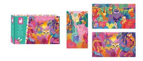 Midi kreatívna sada 3D maľovanie Džungľa 3D Painting Jungle Atelier Janod 3 obrázky a 2 farby od 7 rokov J07950