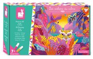 Midi kreatívna sada 3D maľovanie Džungľa 3D Painting Jungle Atelier Janod 3 obrázky a 2 farby od 7 rokov J07950