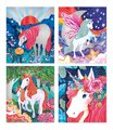 Maxi kreatívna sada 3D maľovanie Jednorožce Pearlescent and 3D Painting Unicorns Atelier Janod 4 obrázky a 2 farby od 7 rokov J07951