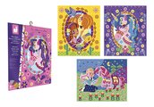 Mini kreatívna sada Mozaika Jednorožec Mosaics Ponies and Unicorns Atelier Janod 6 listov od 5 rokov J07957