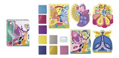 Maxi kreatívna sada Mozaika Víly Mosaics Fairies Atelier Janod 8 listov od 5 rokov J07960