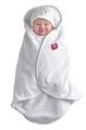Dojčenská osuška Babynomade® Red Castle White Happy Fox od 0-6 mesiacov zavinovacia biela s líškou