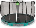 Trampolína s ochrannou sieťou Allure Premium ground Exit Toys prízemná priemer 366 cm zelená