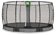 Trampolína s ochrannou sieťou Allure Premium ground Exit Toys prízemná priemer 427 cm čierna