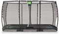 Trampolína s ochrannou sieťou Allure Premium ground Exit Toys prízemná 214*366 cm čierna
