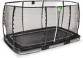 Trampolína s ochrannou sieťou Allure Premium ground Exit Toys prízemná 214*366 cm čierna