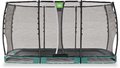 Trampolína s ochrannou sieťou Allure Premium ground Exit Toys prízemná 214*366 cm zelená