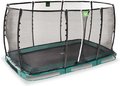 Trampolína s ochrannou sieťou Allure Premium ground Exit Toys prízemná 214*366 cm zelená