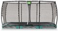 Trampolína s ochrannou sieťou Allure Premium ground Exit Toys prízemná 244*427 cm zelená