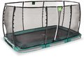 Trampolína s ochrannou sieťou Allure Premium ground Exit Toys prízemná 244*427 cm zelená