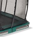 Trampolína s ochrannou sieťou Allure Premium ground Exit Toys prízemná 244*427 cm zelená