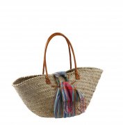Palmový košík Kbas s bavlneným šálom