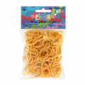 Rainbow Loom originálne trblietavé gumičky 300 kusov zlaté od 6 rokov