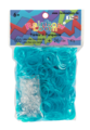Rainbow Loom originálne transparentné gumičky 600 kusov tyrkysové od 6 rokov