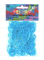 Rainbow Loom originálne trblietavé gumičky 300 kusov tyrkysové od 6 rokov