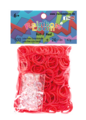 Rainbow Loom originálne gumičky 600 kusov červené od 6 rokov