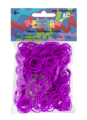 Rainbow Loom originálne gumičky 300 kusov neónovofialové od 6 rokov