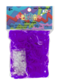 Rainbow Loom originálne transparentné gumičky 600 kusov fialové od 6 rokov