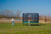 Trampolína s ochrannou sieťou Lotus Premium Exit Toys priemer 366 cm zelená