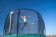 Trampolína s ochrannou sieťou Lotus Premium Exit Toys priemer 366 cm zelená