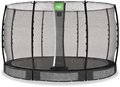 Trampolína s ochrannou sieťou Allure Classic ground Exit Toys prízemná priemer 366 cm čierna