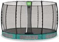 Trampolína s ochrannou sieťou Allure Classic ground Exit Toys prízemná priemer 366 cm zelená