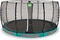 Trampolína s ochrannou sieťou Allure Classic ground Exit Toys prízemná priemer 427 cm zelená