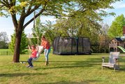 Trampolína s ochrannou sieťou Allure Premium  ground Exit Toys prízemná 244*427 cm čierna