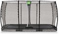 Trampolína s ochrannou sieťou Allure Classic ground Exit Toys prízemná 214*366 cm čierna