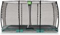 Trampolína s ochrannou sieťou Allure Classic ground Exit Toys prízemná 214*366 cm zelená