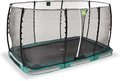 Trampolína s ochrannou sieťou Allure Classic ground Exit Toys prízemná 214*366 cm zelená