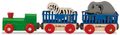Náhradné diely k vláčikodráhe Train Animal Eichhorn rušeň s vagónmi a zvieratkami 5 dielov 24 cm dĺžka