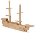 Drevené kocky stavebné Wooden Construction Kit Eichhorn prírodné drevo 200 dielov od 2 rokov