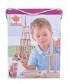 Drevené kocky stavebné Wooden Construction Kit Eichhorn prírodné drevo 200 dielov od 2 rokov