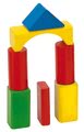 Drevené kocky Wooden Toy Blocks Eichhorn farebné 85 dielov v rôznych tvaroch od 12 mes