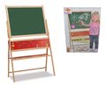 Drevená magnetická tabuľa Magnetic Board XL Eichhorn skladacia so 48 magnetkami a 10 kriedami so špongiou 110 cm vysoká