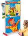 Drevené bábkové divadlo Puppet Theatre Eichhorn s rozprávkovou scénou a oponou 110 cm výška