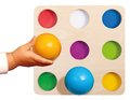 Drevená didaktická pyramída Marbel Sorting Game Eichhorn 15 dielov od 12 mes