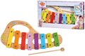 Drevený xylofón Music Xylophone Eichhorn farebný 8 tónov s kladivkom od 24 mes
