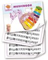 Drevený xylofón Music Xylophone Eichhorn farebný 8 tónov s kladivkom od 24 mes