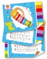 Drevený xylofón Music Xylophone Eichhorn farebný 8 tónov s kladivkom od 24 mes