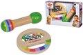 Drevené hudobné nástroje Music Set with Grasping Toy Eichhorn hrkálka so zvončekmi a hudobná palička od 12 mes