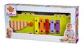 Drevený xylofón krokodíl Musictable Eichhorn s kladivkom 5 rôznych tónov od 12 mes