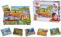 Drevené puzzle kocky Picture Cube Eichhorn 12 kociek so 6 motívmi zvieratiek