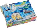 Drevené puzzle kocky Picture Cube Eichhorn 12 kociek so 6 motívmi zvieratiek