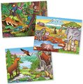 Drevené puzzle kocky Picture Cube Eichhorn 12 kociek so 6 motívmi zvieratiek
