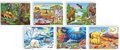 Drevené puzzle kocky Picture Cube Eichhorn 12 kociek so 6 motívmi zvieratiek