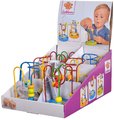 Drevený labyrint s korálikmi Bead Maze Eichhorn hra s dvoma dráhami slnko mesiac hviezda od 12 mes